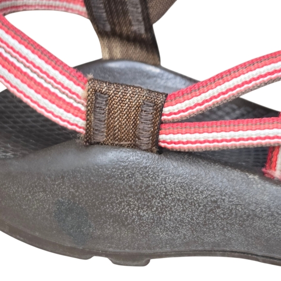 Chaco Womens ZX Pink Brown Striped Double Strap Outdoor Hiking Camping Sandals 8 - Picture 4 of 11